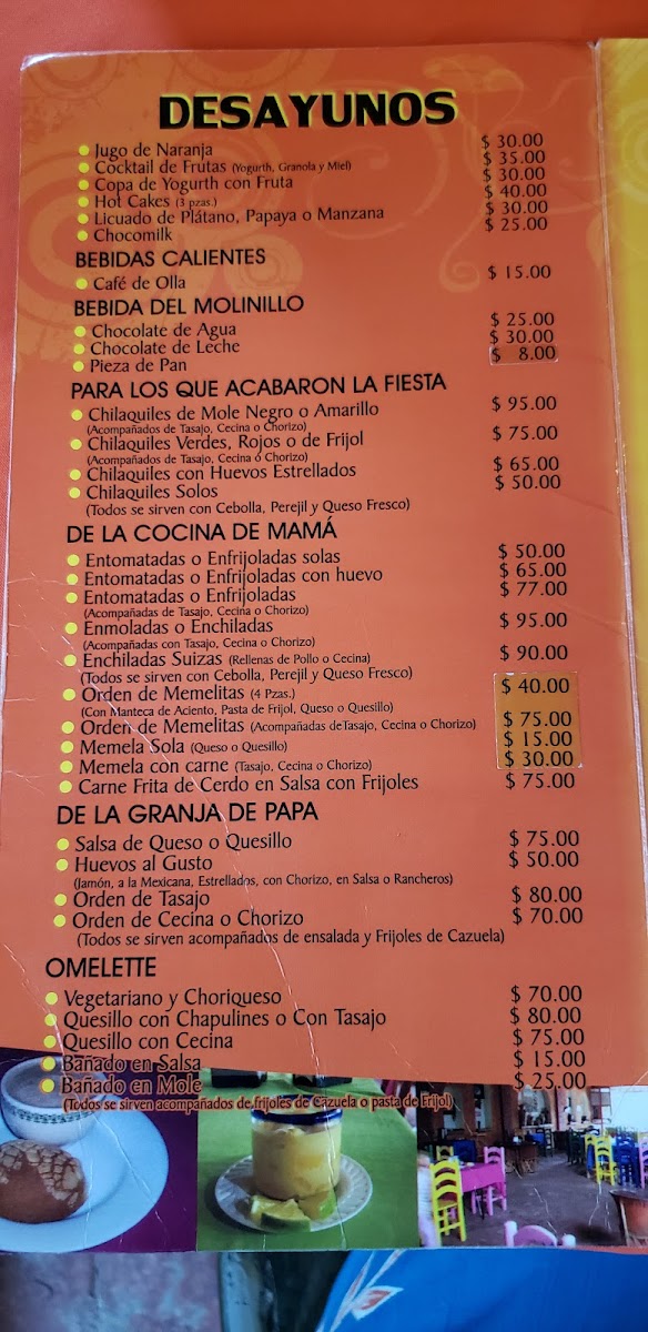 Restaurante Casa Coyotepec Menu - Image 6